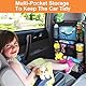 AiQInu Auto Organizer für Kinder Wasserdichter Rücksitz Organizer mit Tablet Aufbewahrungstasche Großer Stauraum Oxford Tuch 61x42 cm