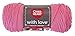 Red Heart E400.1704 Love Yarn, Bubblegum, Solid - Bubble Gum