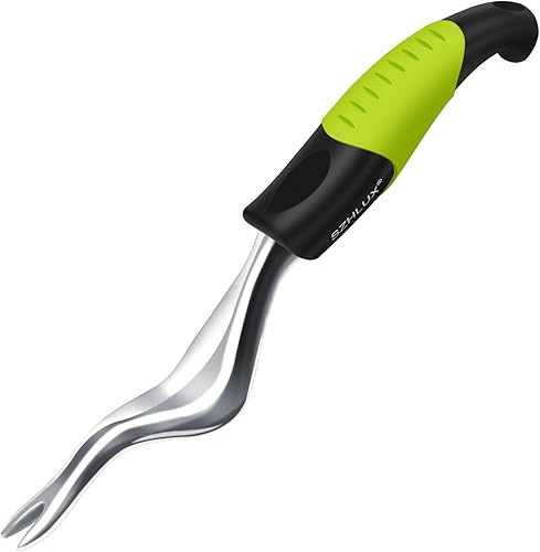 SZHLUX SZ-CCQ-HL - Extractor de malezas de alta calidad, herramienta de mano de jardinería con mango ergonómico, color verde