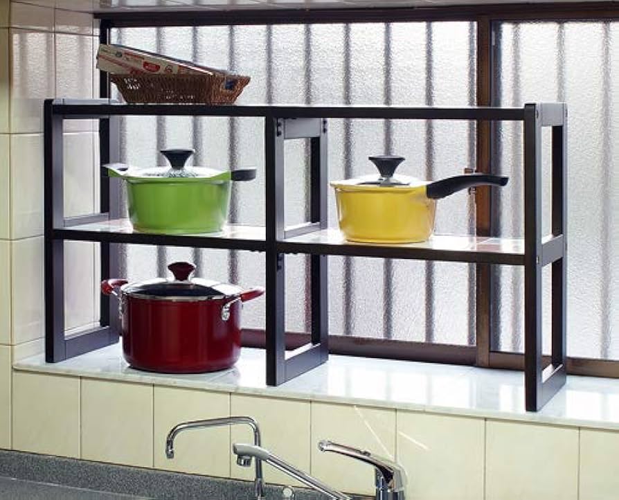 アンジェリカのタイルを使ったキッチンラック65cm アンジェリカのタイルを使ったキッチンラック65cm