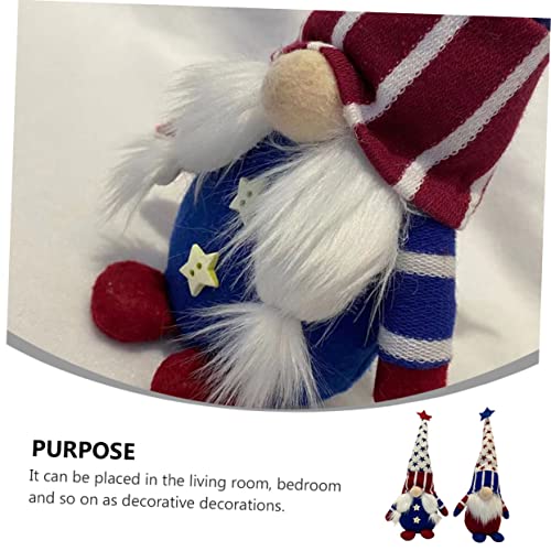 Gnomes fête indépendance poupées faceless bureau - 7