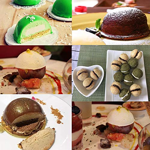 SENHAI 4 stampi in silicone semi sfere, 6 cavità e...