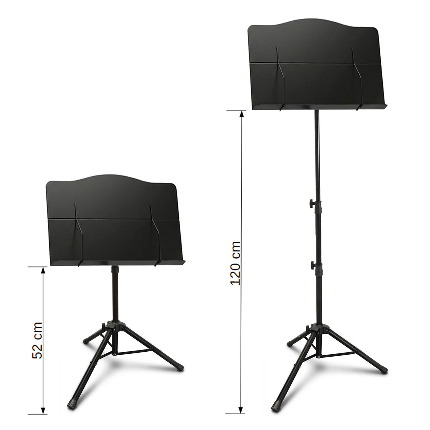 keepdrum MUS024 - Atril plegable con bolsillo y carpeta DIN A4