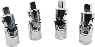 Haidong-Universal Joint Socket 1/4Inch Socket wrench universal joint Silver Drive Spring Loaded Universal Joint Sockets-4PCS