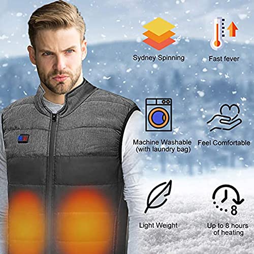Chaqueta calentada impermeable MFXI lavable con tres modos térmicos por USB 2