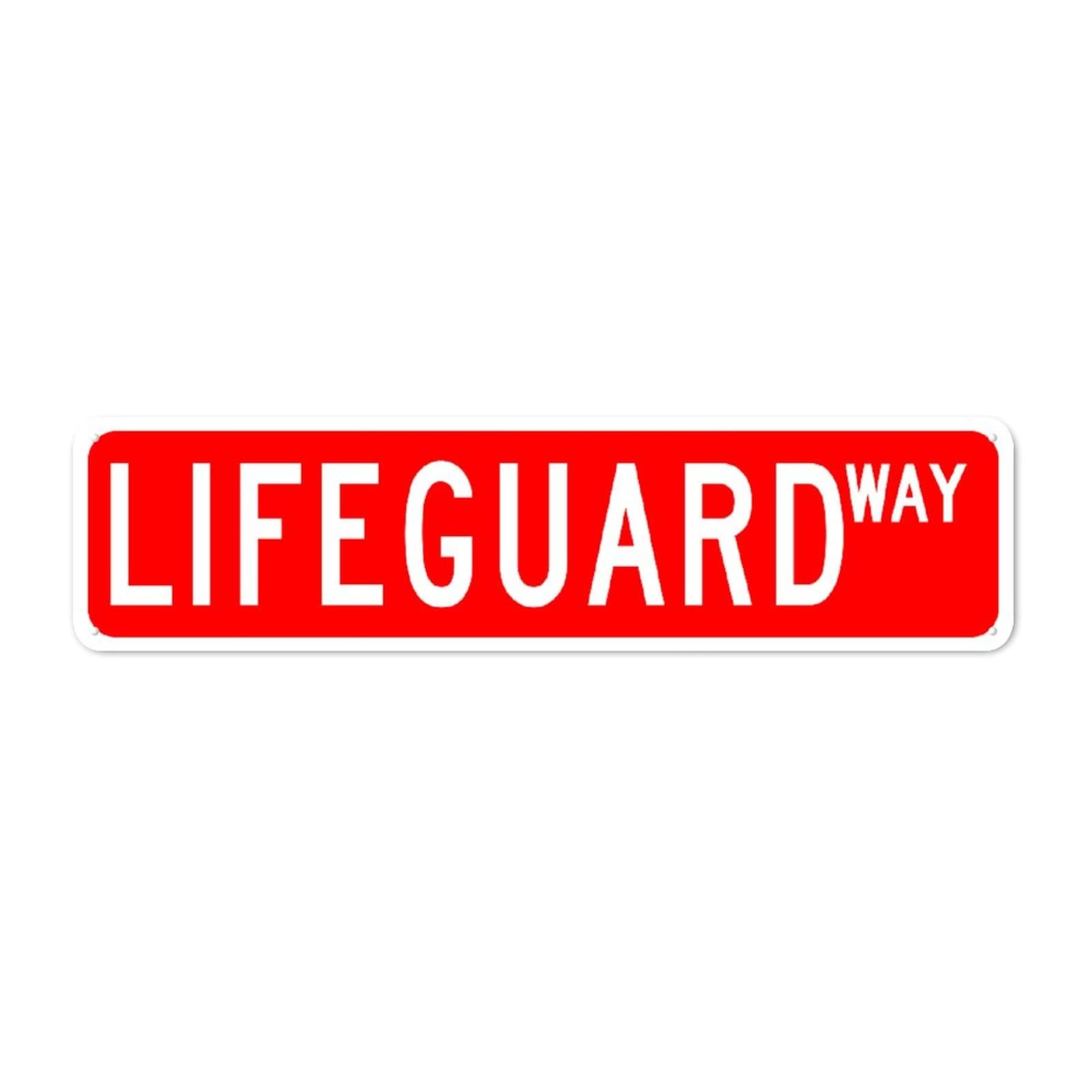 Plaque de rue Lifeguard en métal résistant aux intempéries - 6