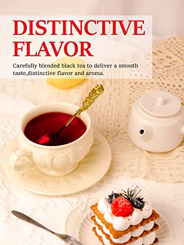 Image of TeeLux Decaf Earl Grey Tea Bags, Decaffeinated Black Tea Blended with Natural Bergamot, Smooth & Full-Bodied, Enjoy Hot or Iced, 100 Count