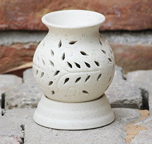 Image of Brahmz Electric Aroma Oil Diffuser Ancient Matki Diffuser with Bulb Electric Aroma Burner Electric Diffuser Matki Shape WD 12cm