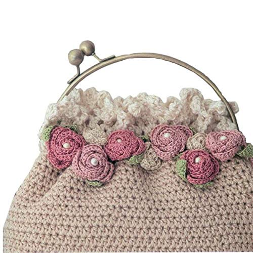 LOSA Bronze Half Round Frame for Women Coin Purse Bag DIY Craft Metal Beads Clasp Lock Accessory 15.5 x 15cm-image-24