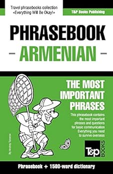 Paperback English-Armenian phrasebook and 1500-word dictionary Book