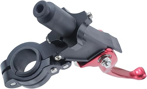 Miniatura 5 de lhrlaoliu Palancas universales de freno de embrague de 78 pulgadas de 0.866 in para CRF70 CRF110 XR 50 XR 70 XR 110 ATV Pit Dirt Bike (rojo)