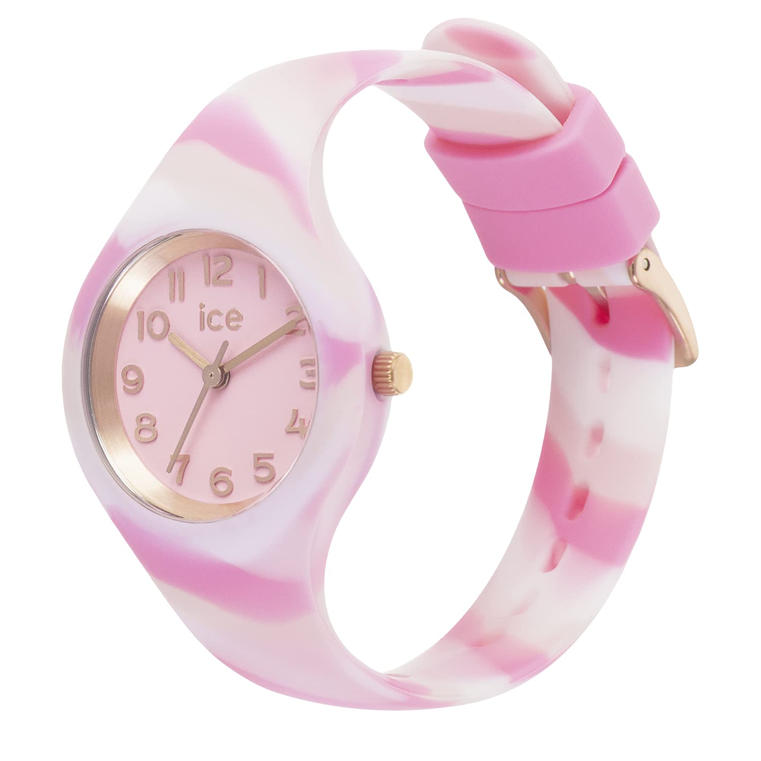 Ice-Watch - ICE tie and dye Pink shades - Rosa Damenuhr mit Silikonarmband - 021011 (Extra small)