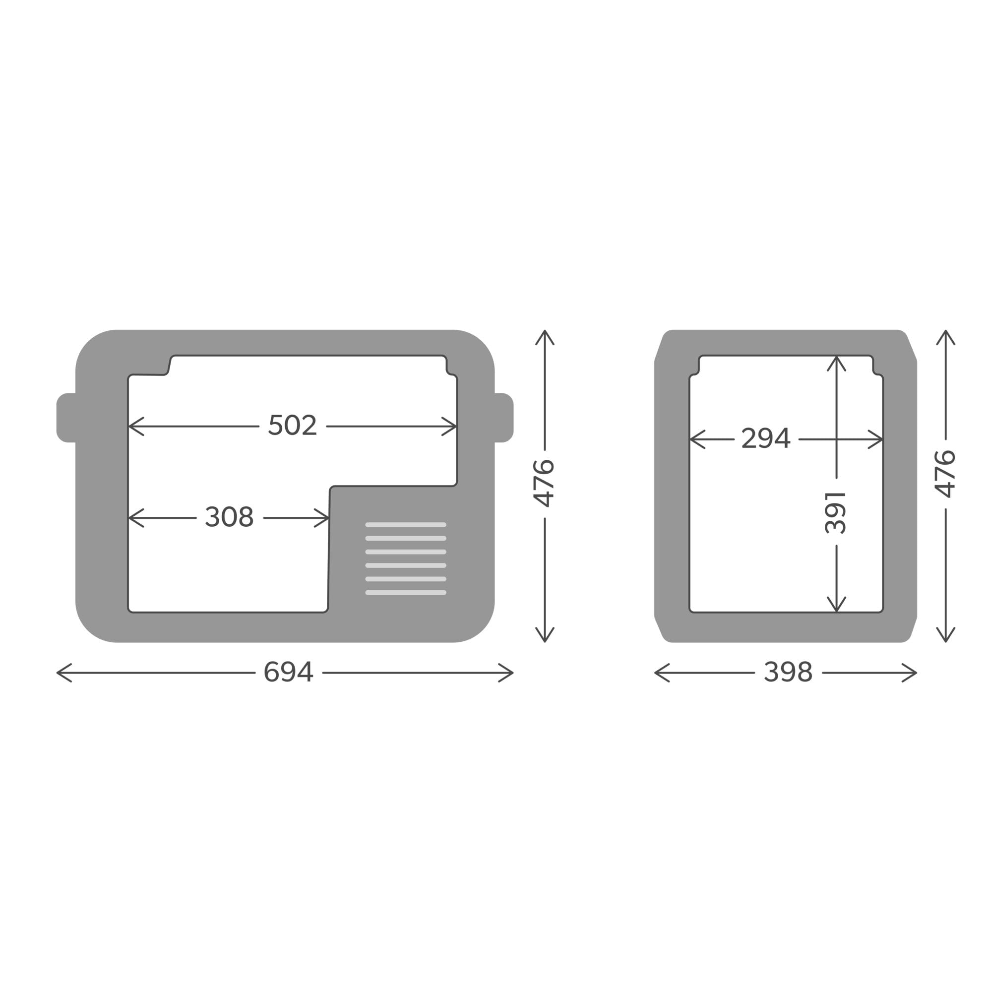 DOMETIC CFX3 45 przenośna elektryczna lodówka (kompresor/funkcja zamrażania/pojemność użytkowa 32 l / 100-240 V / 24 V / 12 V/klasa energetyczna A +)