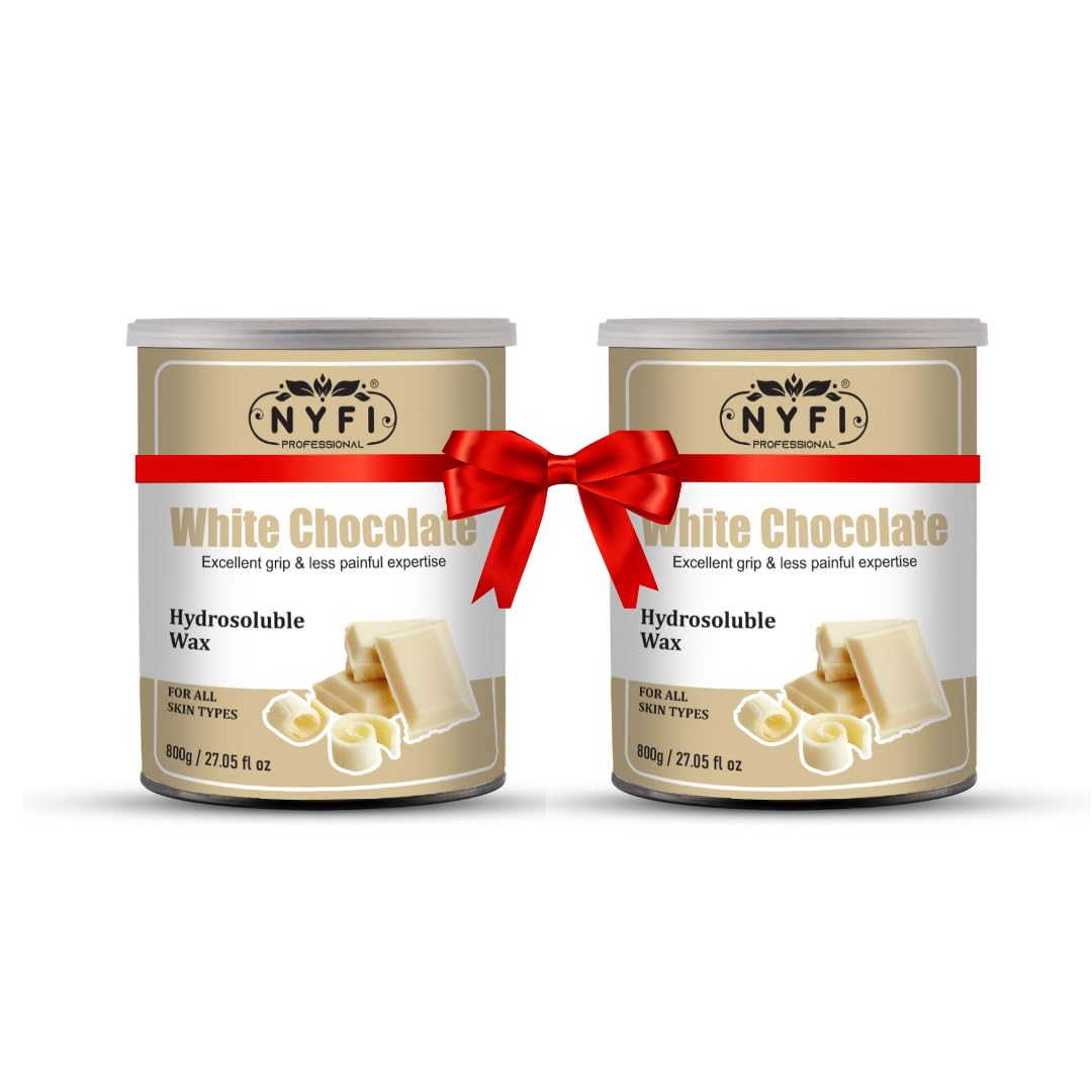 NYFI White Chocolate Hydrosoluble Wax - Effective Hair Removal for Silky Smooth Skin - 800gm (Pack of 2)-picture-21