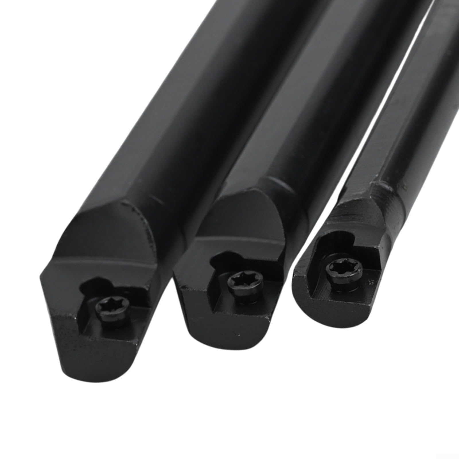 Lot de 10 inserts en carbure CCMT0602 avec 3 barres d'alésage en acier pour porte-outil de tournage S07K-SCLCR06 S10K-SCLCR06 S12M-SCLCR06 95 degrés Coupe à droite