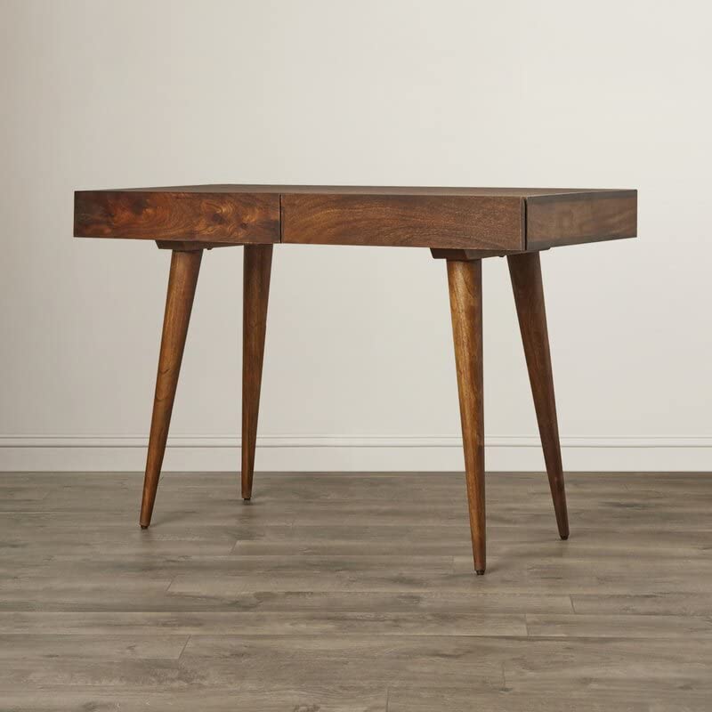 Image of IThree Multpurpose Study Table | Sheesham Wood Computer Laptop Table with Storage Drawer| Solid Wooden Table for Home & Office (Style 3)