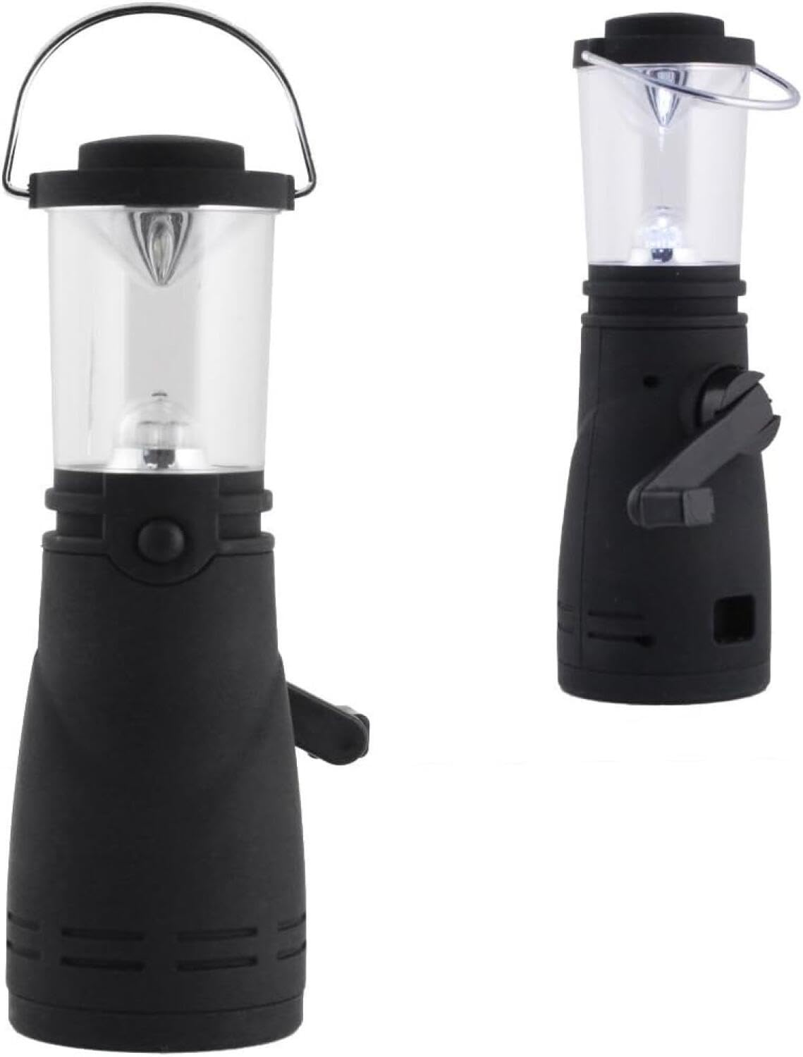 4 LED Wind Up Rechargeable Lantern Lamp Torch Bright Light for Camping Fishing