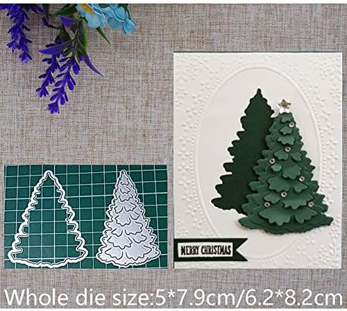 Christmas Tree Metal Cutting Die Stencil Template Christmas Birthday Wedding DIY Crafts Scrapbook Album Paper Card Handmake Embossing