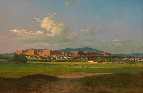 ArtDirect Josef Feid - Marco adornado dorado de 18 x 13 pulgadas y impresión artística de museo de doble enmarañado titulado - El arsenal en Viena