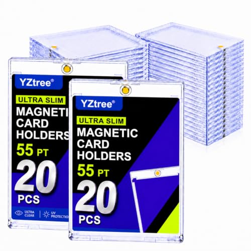 YZtree 55pt Magnetic Card Holder 50 Pack One Touch Card Holders