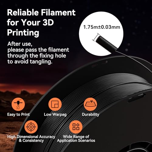 kexcelled ABS Filament 1,75 mm, 3D Drucker Filament, Hochhitzebeständiges und Langlebiges, Maßgenauigkeit +/- 0,03 mm, 1 kg Spule (2,2 lbs), Weiß – Bild 5