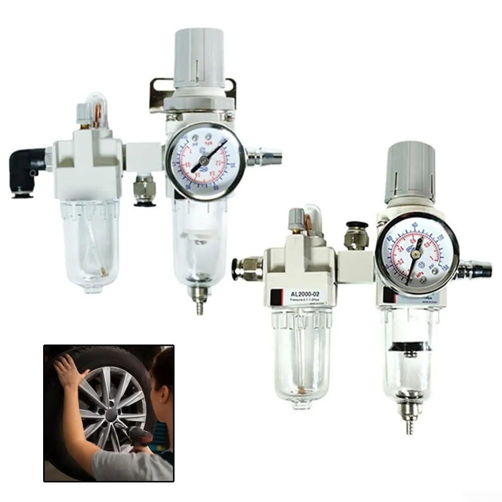 Séparateur d'huile et d'eau pour machine de changement de pneu, compresseur d'air, régulateur de filtre lubrifiant, valve réductrice de pression outil d'atelier (ouverture vers le bas)