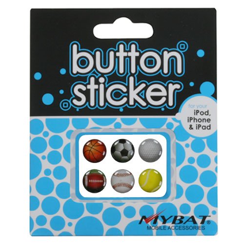 iPhone iPod iPad Sports Design Button Sticker