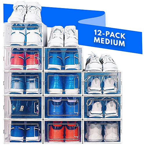 Shoe Organizer Shoe Storage Boxes, Shoe Boxes Clear Plastic Stackable, Shoe Organizer Closet, Clear Shoe Boxes Stackable, Shoe Storage Organizer Plastic Shoe Boxes Lids, Shoe Box Shoe Rack Organizer