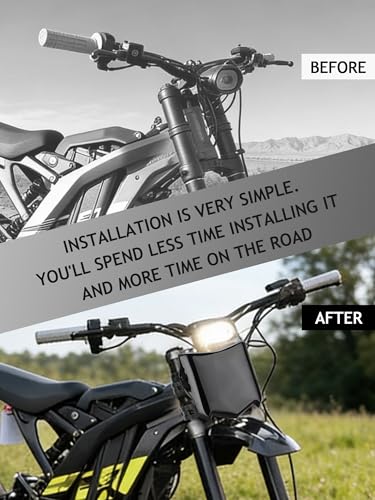 Image of JFG RACING Electric Dirt Bike Universal Front Number Plate,PE Plastic Black | flat decal face,front splash plate,for Surron LBX,for Tutti Soleil 01,for Yozma in 10,for Talaria MX3 /4 /5 Pro,for E Ride Pro