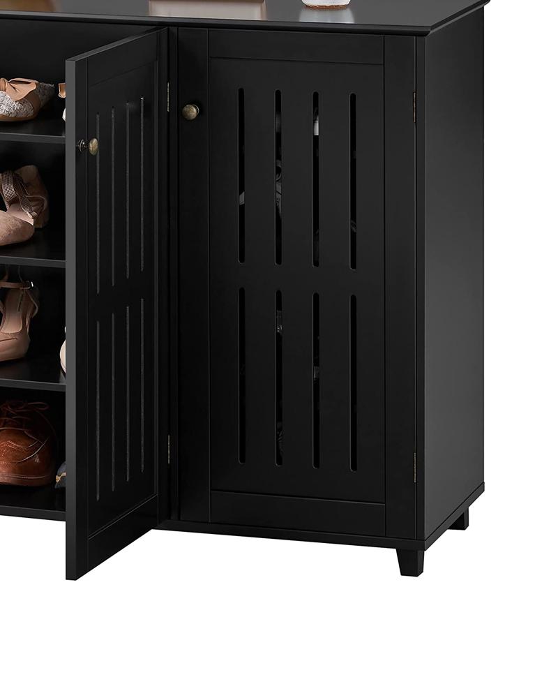 Amazon.com: Yaheetech Shoe Cabinet with Doors for Entryway, Closed