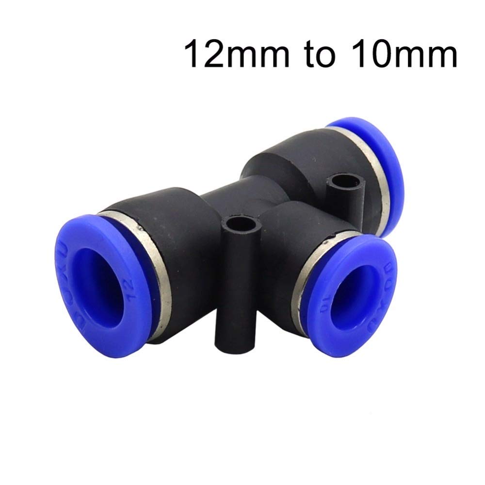 Adaptador de Conector de Manguera 100 Piezas Bloqueo Deslizante Reductor de Tres Vías Conector Rápido Acoplamiento Rápido Conexión Deua de Jardín Accesorios de Boquilla de Enfriamiento de Niebla/10 8M