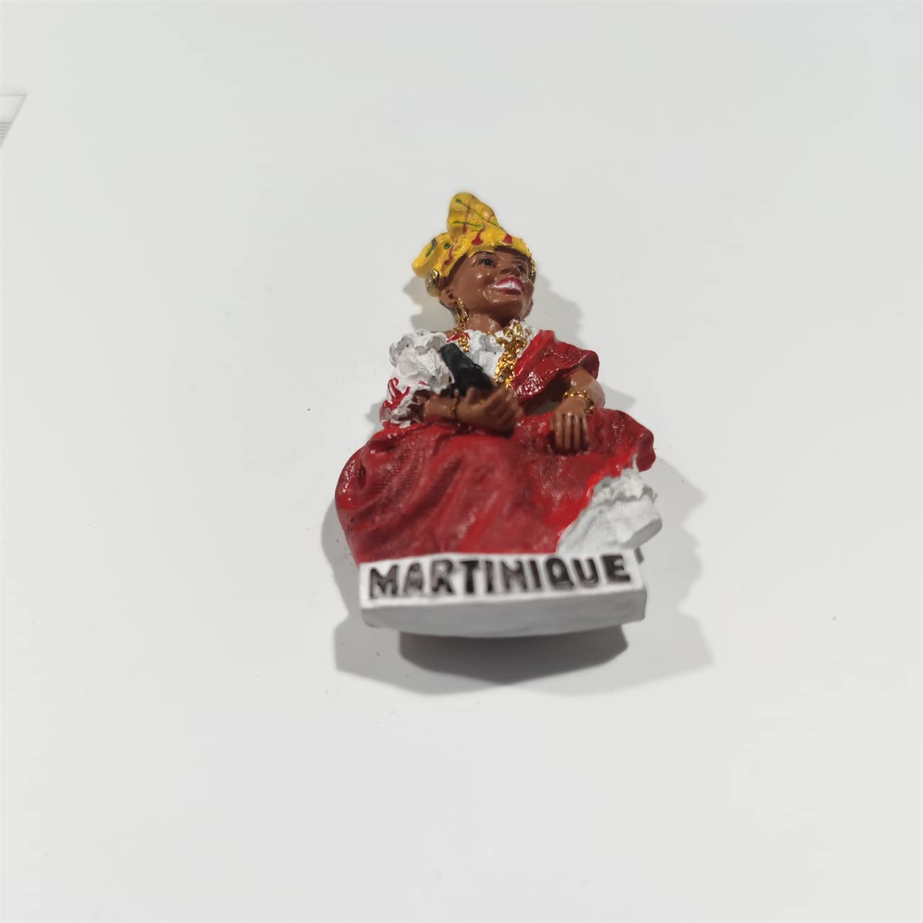 Aimant Frigo 3D Coquillage Guadeloupe - Souvenir Fait Main En Résine - Décoration Cuisine Et Maison - 9,5x5 Cm