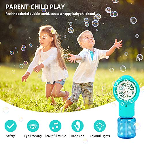 Bubble Gun For Kids,Light-Up And Musical Bubble Blower Toys With Bubble Solution,Fun Summer Indoor And Outdoor Birthday Party Gifts For Age 6 7 8 9+ Years Old Toddlers Boys Girls (Green) #TOP4