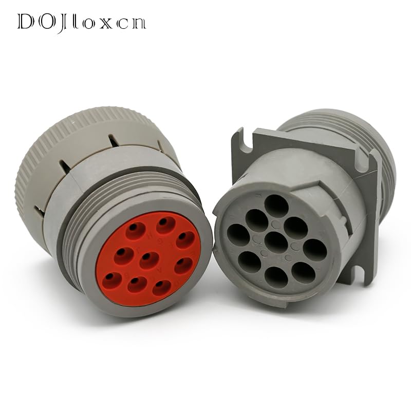 1/2 Sets 9 Pin Deutsch HD10 Series ROHS Environmental Protection Connector Non-Threaded Rear In Line HD16-9-96S HD14-9-96P - (Color: 9p female male, Package: 2 sets, Pins: 9P)