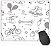 Produktbild vbndfghjd Mousepad Custom Design Gaming Mouse Pad Rubber Oblong Mouse Mat 11.81 X 9.84 Inch Bicycle Rollers gyroscooter Boxing Gloves Water Pistol Goods Bowling Table Tennis Tennis Football