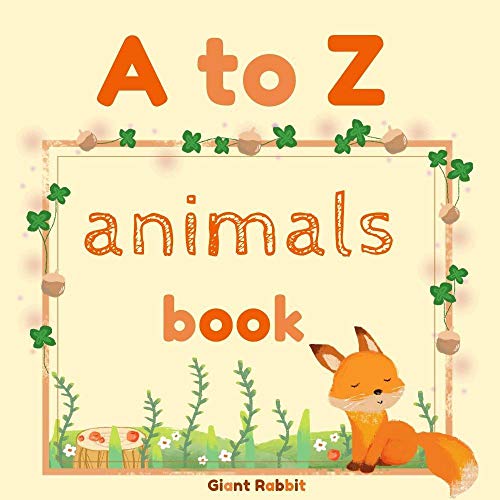 A to Z animals book Alphabet Book, Baby Book, Children Book, Toddler