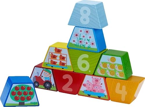 Haba Numbers Farm Counting And Stacking Wooden Blocks (Made In Germany) #TOP7