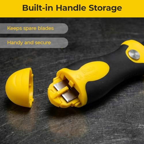 Image of Serplex Razor Blade Scraper Set with Adjustable Handle for Home Use
