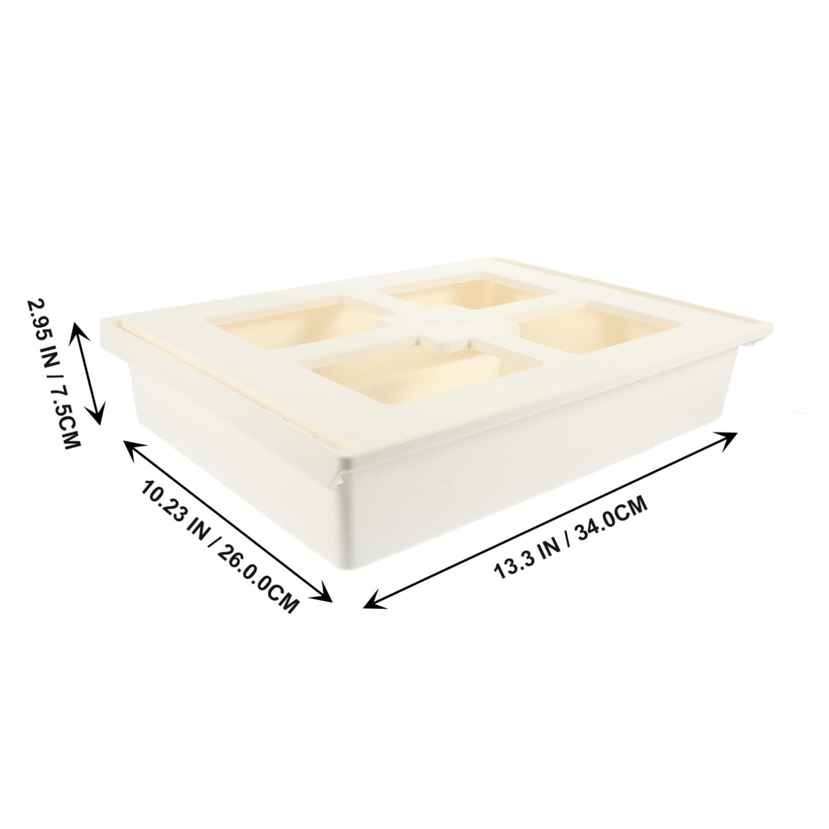 Lurrose Cassetto Nascosto per Scrivania in Plastica Resistente e Facile da Installare Organizer per Oggetti, Ufficio e Toeletta