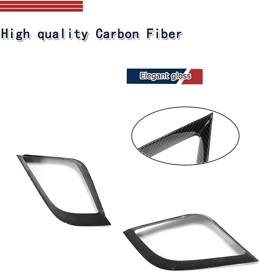 Real Carbon Fiber Car Front Bumper Air Vents Fits for Porsche 911 GTS 2017 2018 2019 Protect Trims Decoration