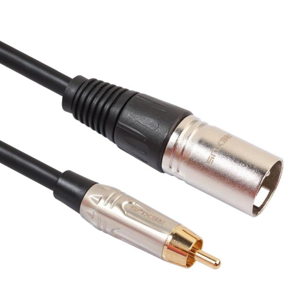 Shivam Trade RCA Male to XLR Male Audio Mic Cable Patch Microphone Cord Parts 1.8 Meter