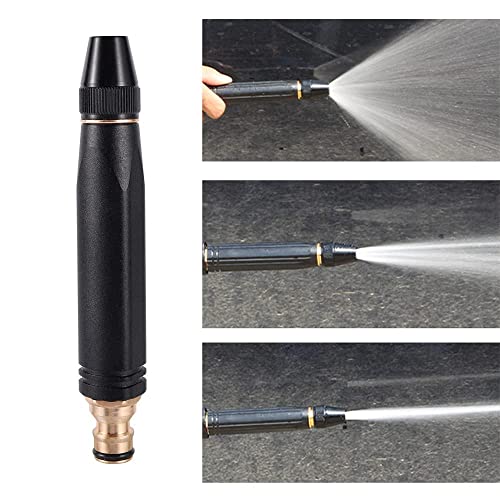Image of ZUDELLA Plastic ||Portable High Pressure Washing Water Gun||Direct Spray Gun|| New Direct Spray Car Wash Water Gun||Car Wash Garden Watering Tool||Black High Pressure|| (Black Nozzle), 2.6 cm