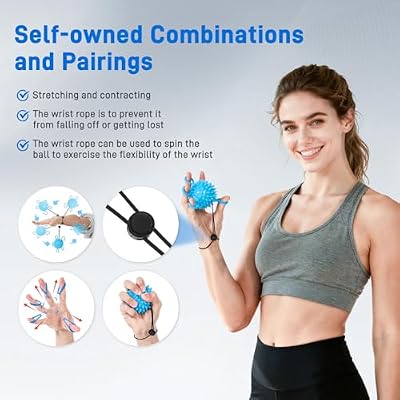 Wefaner Finger Strengthener, Therapy Hand Ball,Finger Exerciser Ball, Finger Stretching and Rehabilitation Training for The Elderly