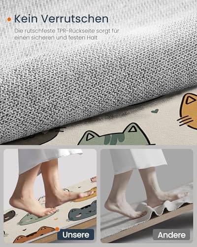 Tapis lavable chat mignon antidérapant à poils courts pour chambre