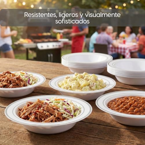 La Mejor Selección de Platos hondos desechables los 10 mejores. 8 Imagen adicional
