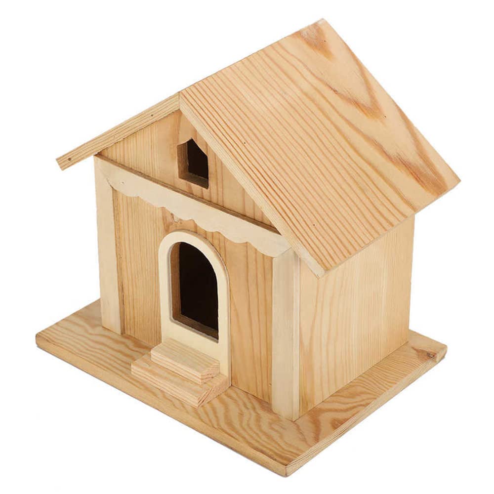 Casetta per Uccelli in Legno Pappagalli Fatti A Mano Scatola per Nidificazione degli Uccelli Animali Domestici Giardino Decorativo per Uccelli Habitat