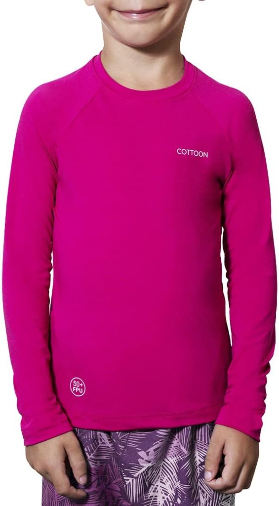 Camiseta Proteção Solar Uv 50+ Manga Longa Infantil Cottoon Cor:Pink;Tamanho:4 Anos
