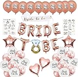 junggesellinnenabschied spiele nicht peinlich Roségold Thema Junggesellenabschied:Aluminiumfolienballons 16-Zoll-Brautballons und 18-Zoll-Sternballons und herzförmige Ballons, alles ist roségold, diese Hochzeitsparty-Zubehör ist die beste Fotokabinen-Requisite.