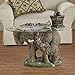 Design Toscano Elephant's Majesty Glass-Topped Coffee and Cocktail Table, 30 Inches Wide, 18 Inches Deep, 18 Inches High, Glass and Polyresin, Full Color Finish