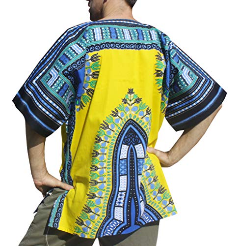 RaanPahMuang Dashiki African Shirts Men Women 100% Cotton African Freedom Shirt2